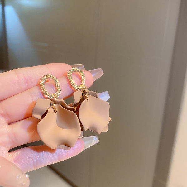Aretes Pétalos de Acrílico