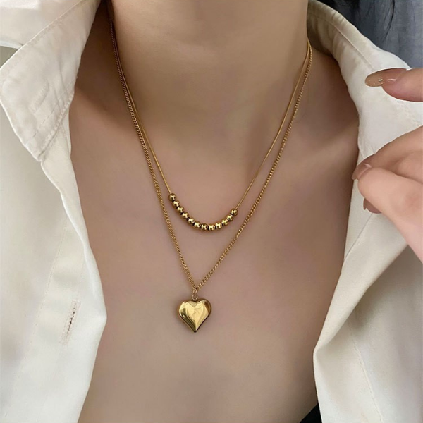 Collar Doble Acero de Titanio