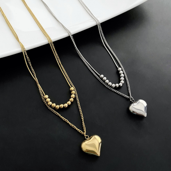 Collar Doble Acero de Titanio