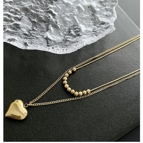 Collar Doble Acero de Titanio