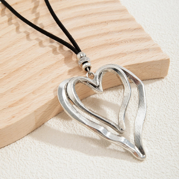 Collar Corazón Doble