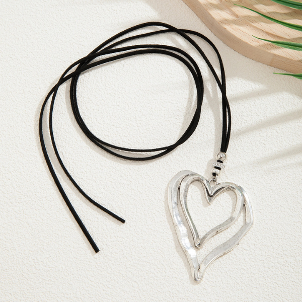 Collar Corazón Doble