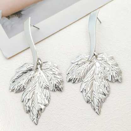 Aretes Hojas