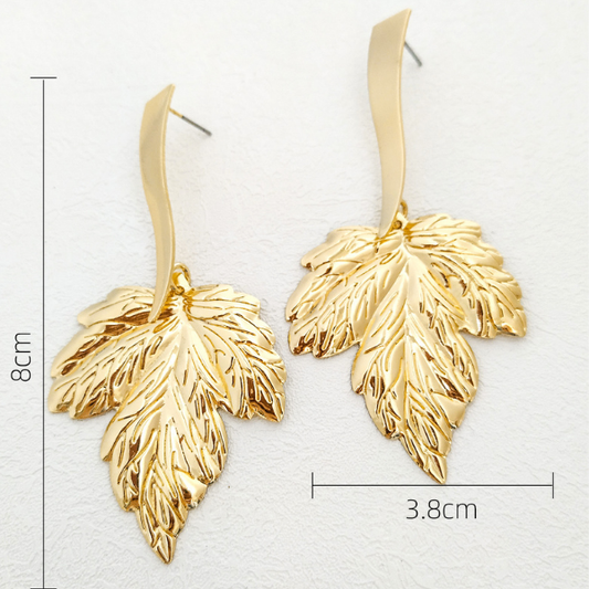 Aretes Hojas