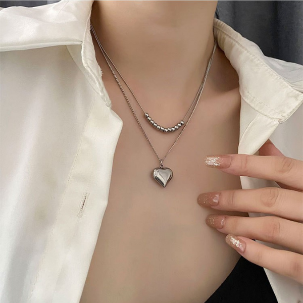 Collar Doble Acero de Titanio