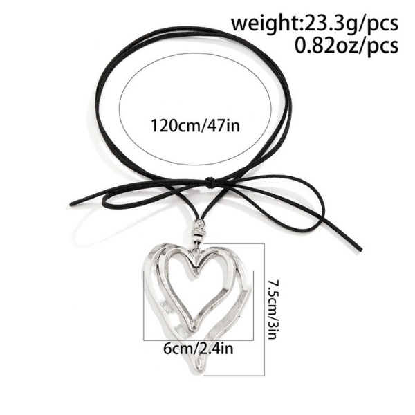 Collar Corazón Doble